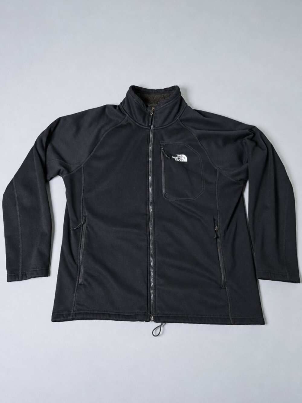 The North Face Mens XXL Timber Jacket Black Full Zip Sherpa Fleece Gorpcore 2XL
